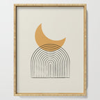 Moon mountain gold - Mid century style Serving Tray Gallery Image 1