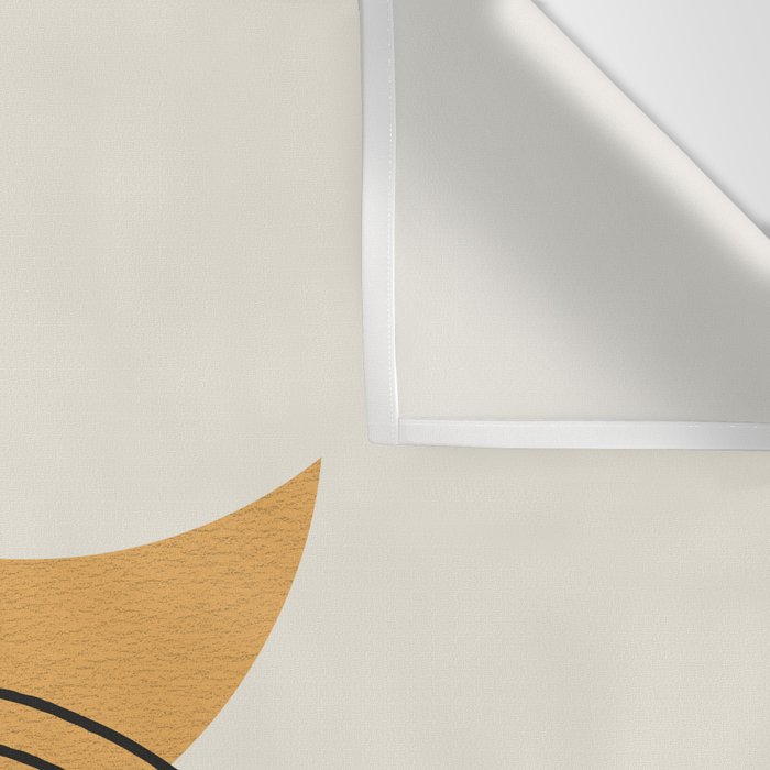 Moon mountain gold - Mid century style Wall Tapestry Gallery Image 3