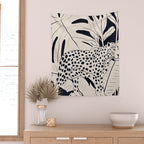 Minimal Jungle Abstract Art 4 Wall Tapestry Gallery Image 2