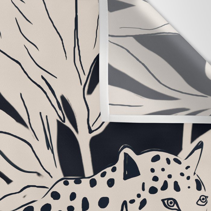 Minimal Jungle Abstract Art 4 Wall Tapestry Gallery Image 3