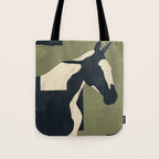 Abstract Minimal Horse 4 Tote Bag Gallery Image 1
