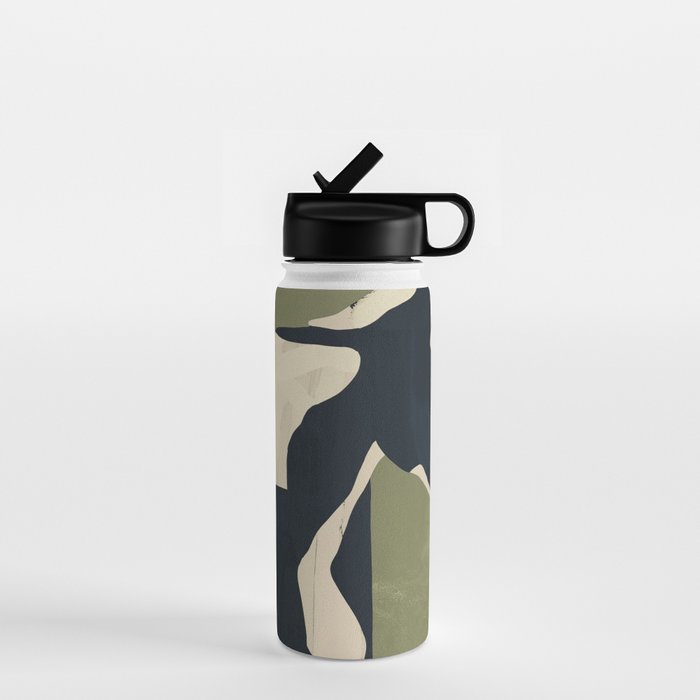 Abstract Minimal Horse 4 Water Bottle Gallery Image 1
