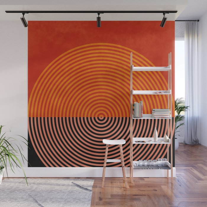 lines and shapes 1 abstract geometric Wall Mural Gallery Image 1
