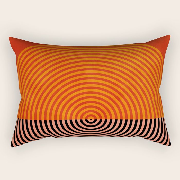 lines and shapes 1 abstract geometric Rectangular Pillow Gallery Image 1