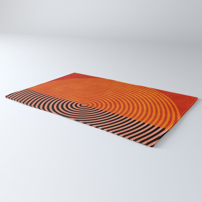 lines and shapes 1 abstract geometric Rug Gallery Image 3