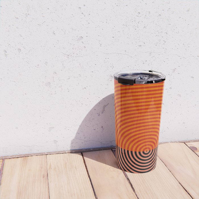 lines and shapes 1 abstract geometric Travel Mug Gallery Image 4
