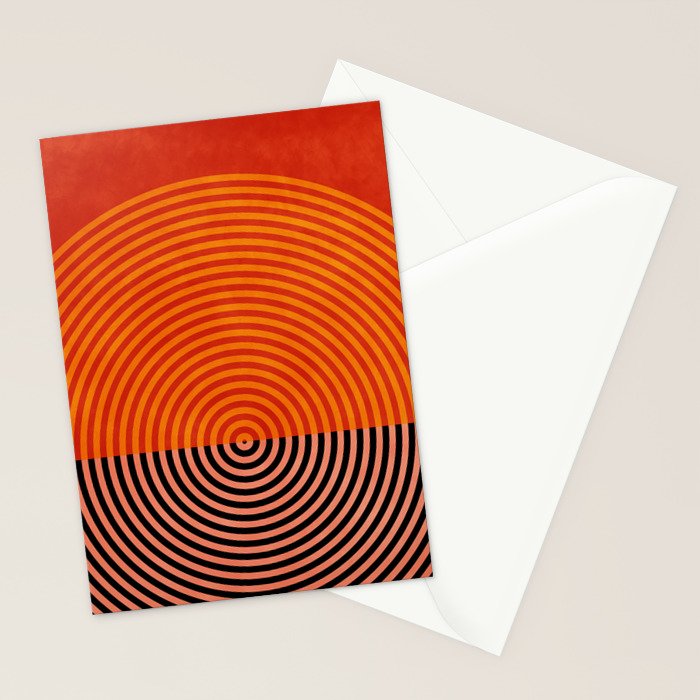 lines and shapes 1 abstract geometric Stationery Card Gallery Image 2