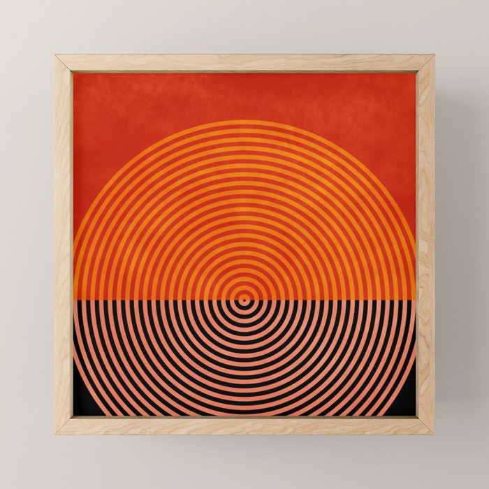 lines and shapes 1 abstract geometric Mini Art Print Gallery Image 1