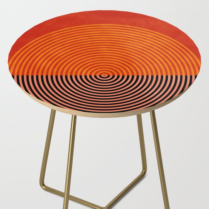 lines and shapes 1 abstract geometric Side Table Gallery Image 2