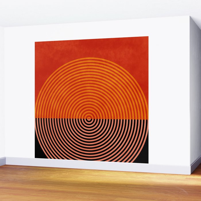 lines and shapes 1 abstract geometric Wall Mural Gallery Image 2