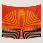 lines and shapes 1 abstract geometric Wall Tapestry Gallery Image 4