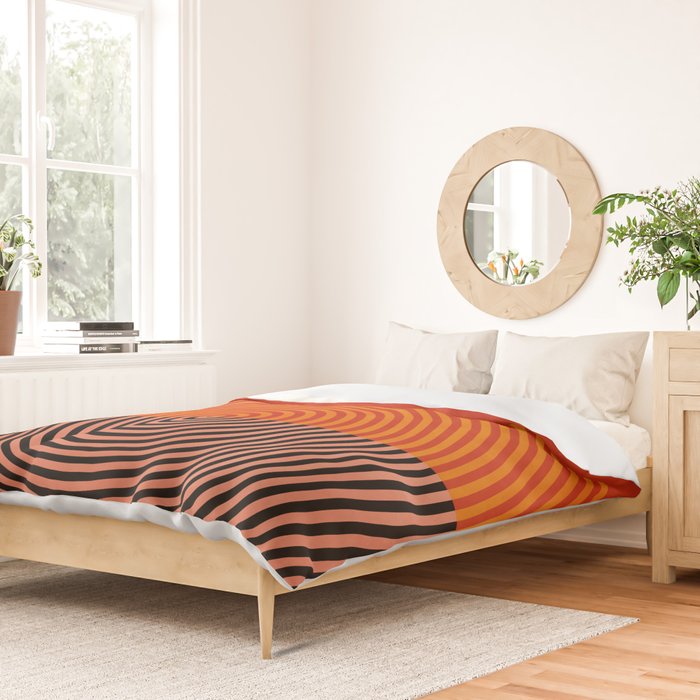 lines and shapes 1 abstract geometric Duvet Cover Gallery Image 2