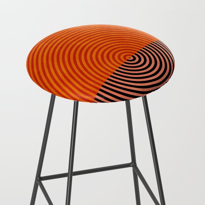 lines and shapes 1 abstract geometric Stool Gallery Image 2