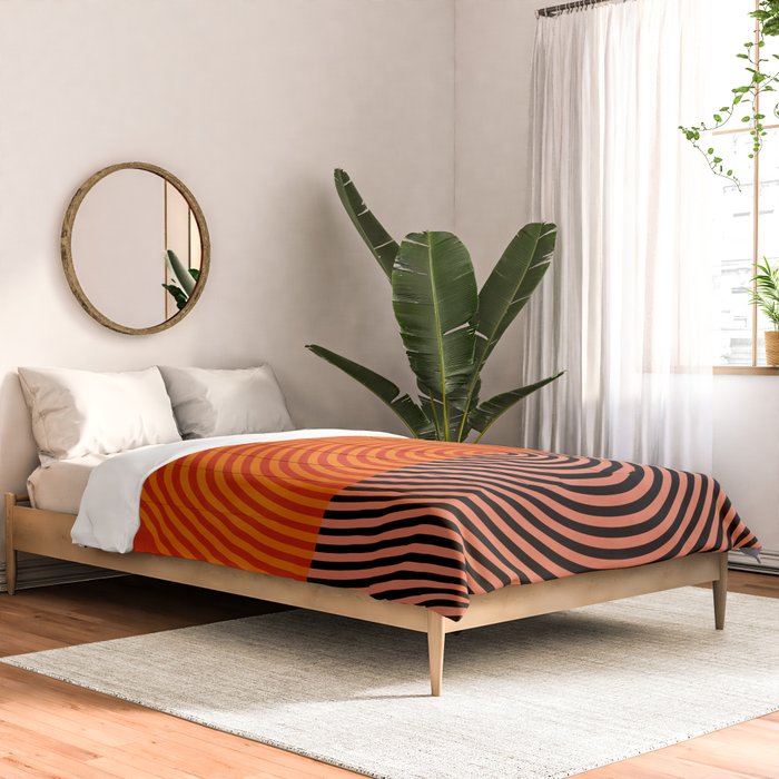 lines and shapes 1 abstract geometric Comforter Gallery Image 2