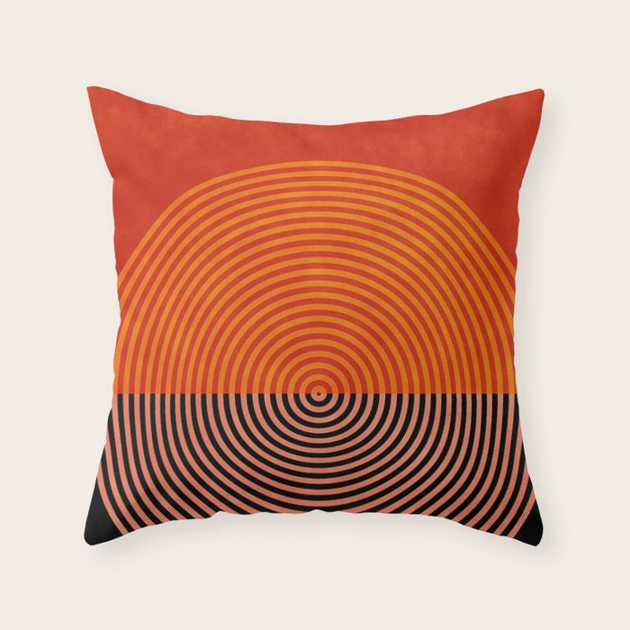 lines and shapes 1 abstract geometric Throw Pillow Gallery Image 6