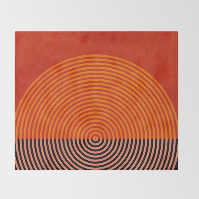 lines and shapes 1 abstract geometric Throw Blanket Gallery Image 2