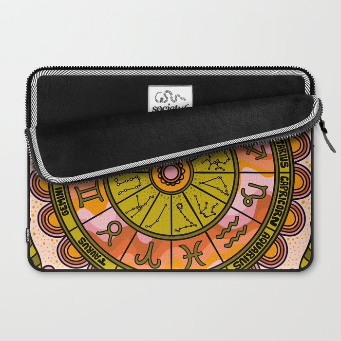 Retro Zodiac Wheel Laptop Sleeve Gallery Image 2