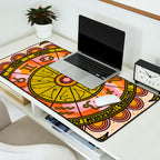 Retro Zodiac Wheel Desk Mat Gallery Image 2