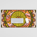 Retro Zodiac Wheel Desk Mat Gallery Image 1
