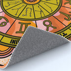 Retro Zodiac Wheel Rug Gallery Image 4