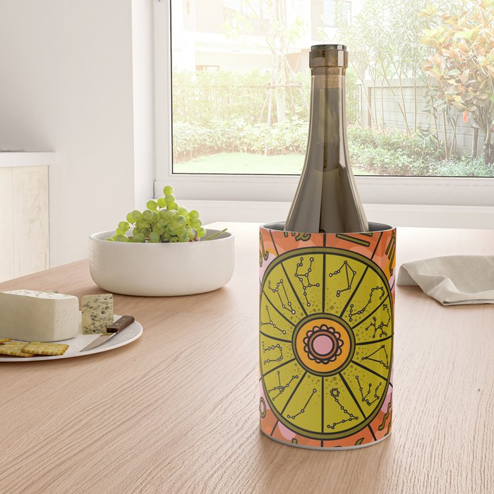 Retro Zodiac Wheel Wine Chiller Gallery Image 4