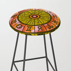 Retro Zodiac Wheel Stool Gallery Image 2