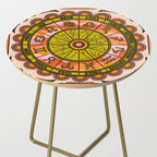 Retro Zodiac Wheel Side Table Gallery Image 2