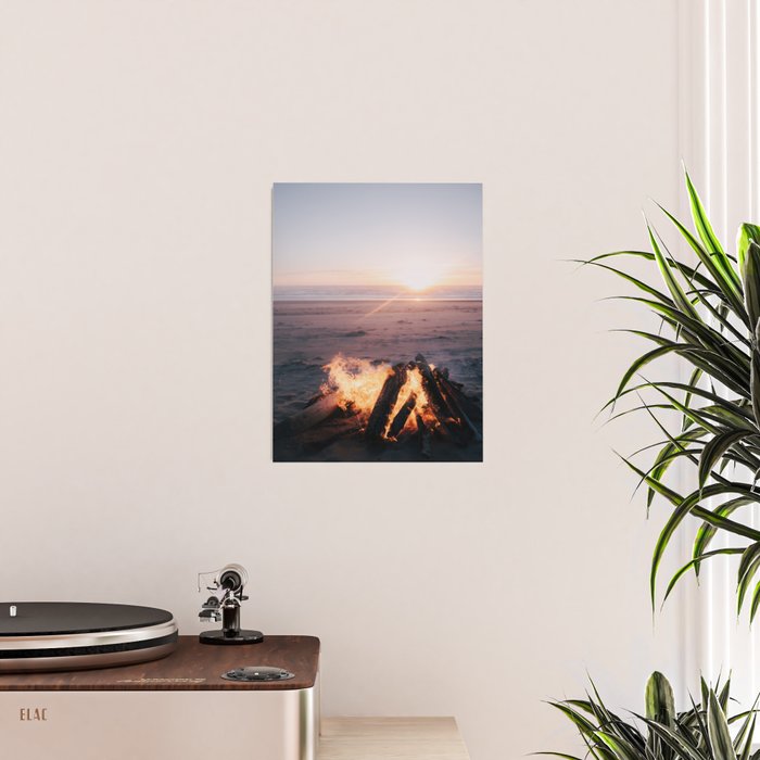Beach Bonfire Poster Gallery Image 2