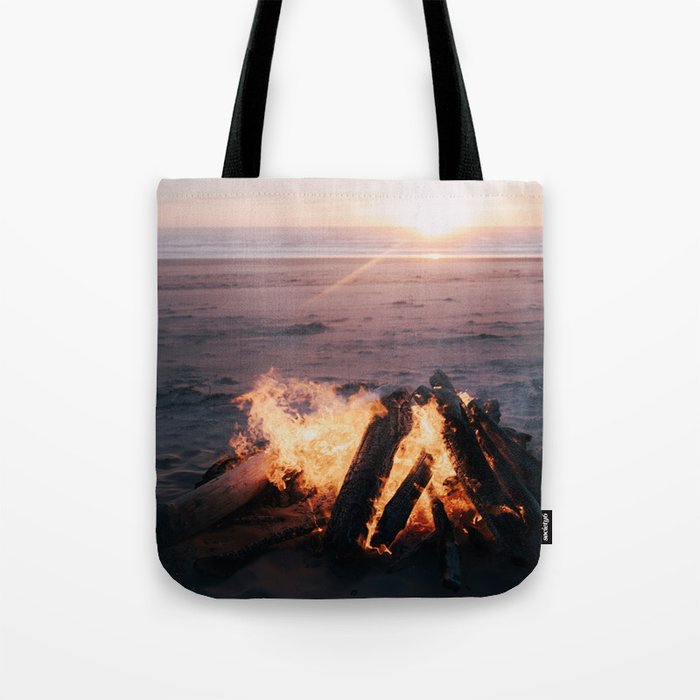 Beach Bonfire Tote Bag Gallery Image 1