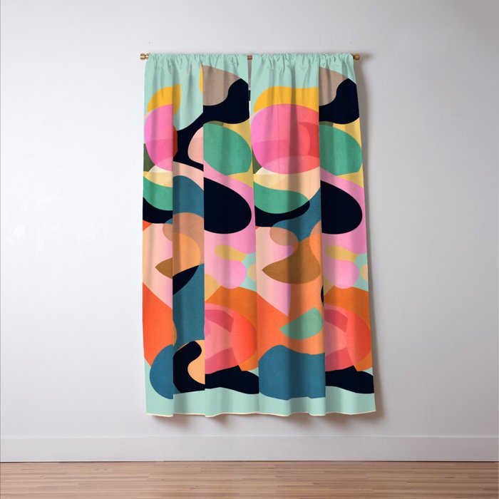 Abstract Shapes 9 Window Curtain Gallery Image 3
