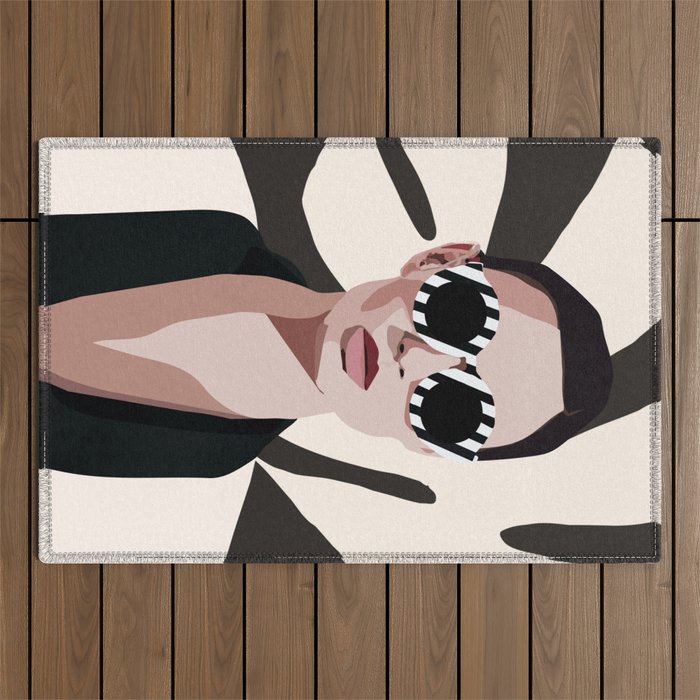 The Face of Fashion 7 Outdoor Rug Gallery Image 1