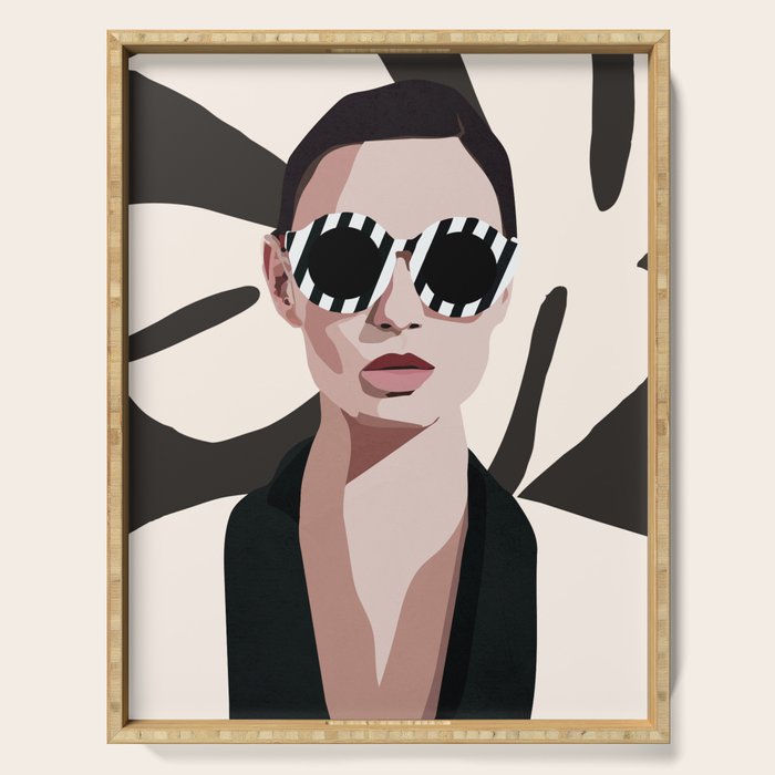 The Face of Fashion 7 Serving Tray Gallery Image 1