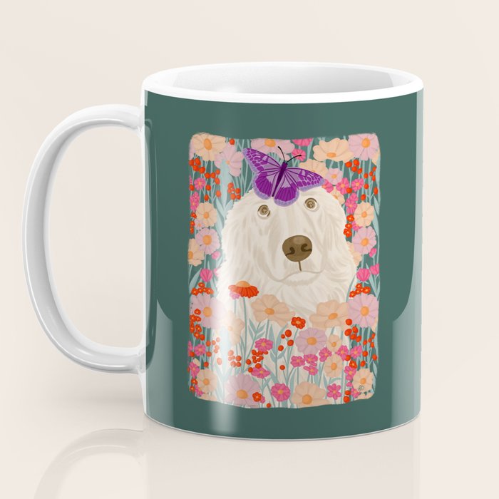 Butterfly Blossoms and a Furry Friend Coffee Mug Gallery Image 3