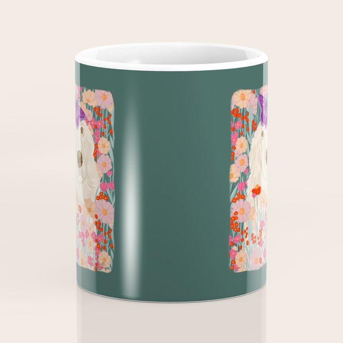 Butterfly Blossoms and a Furry Friend Coffee Mug Gallery Image 4