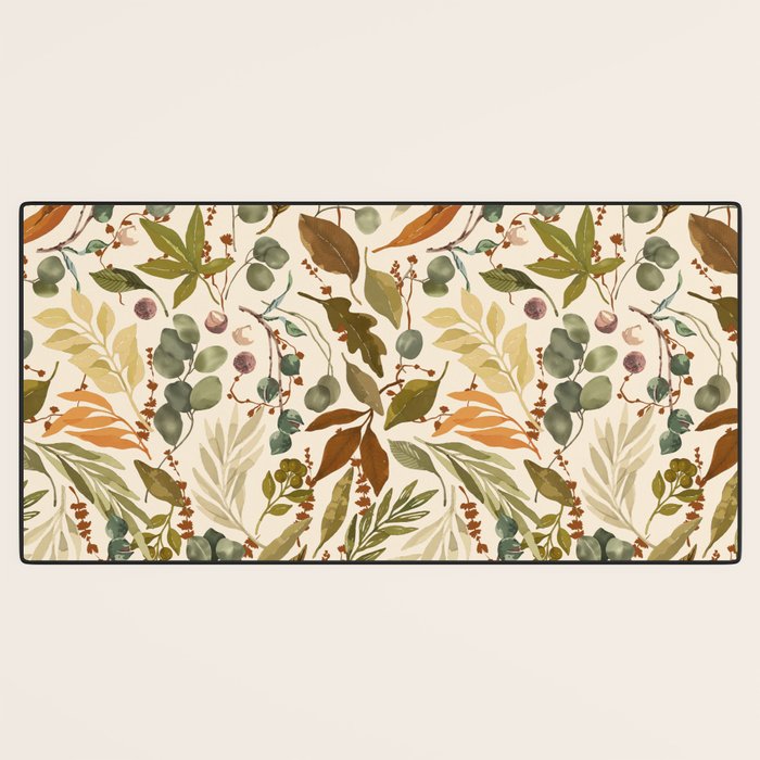 Fall leafy nature B Desk Mat Gallery Image 3