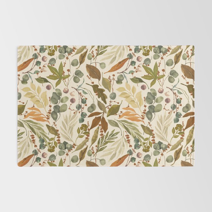 Fall leafy nature B Rug Gallery Image 2