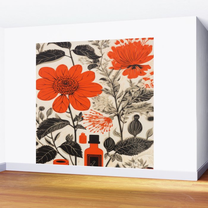 Plant Medicine Wall Mural Gallery Image 2