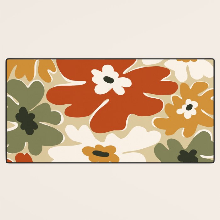 VINTAGE floral house  Desk Mat Gallery Image 3