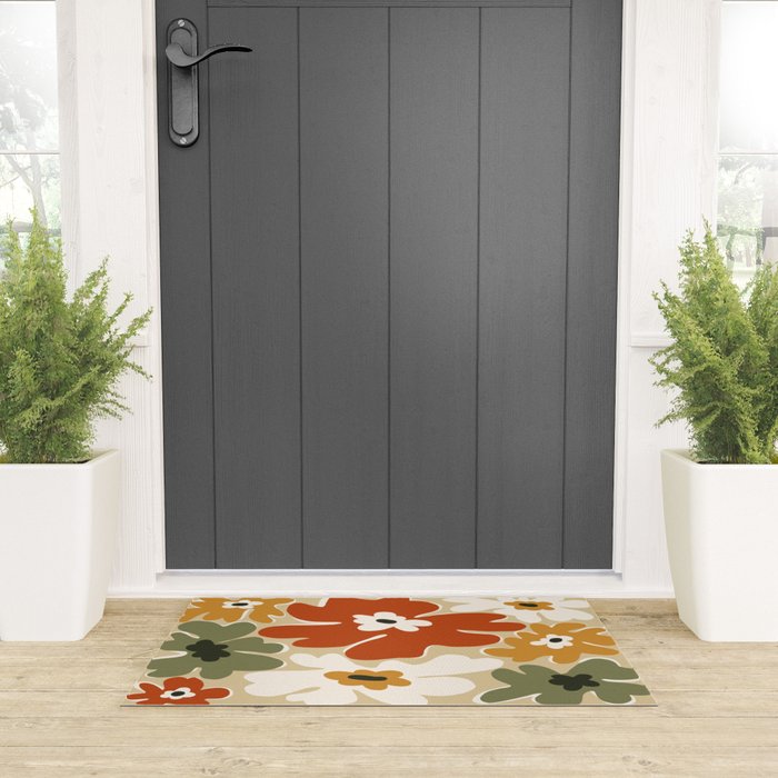 VINTAGE floral house  Welcome Mat Gallery Image 3