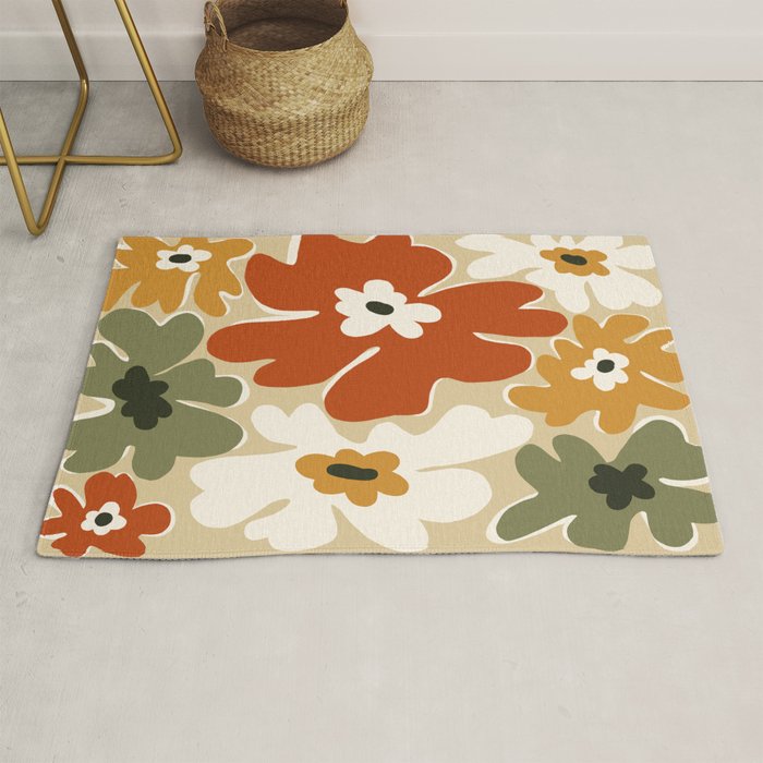 VINTAGE floral house  Rug Gallery Image 1