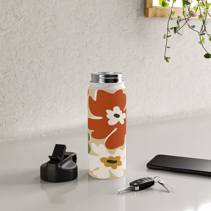 VINTAGE floral house  Water Bottle Gallery Image 4