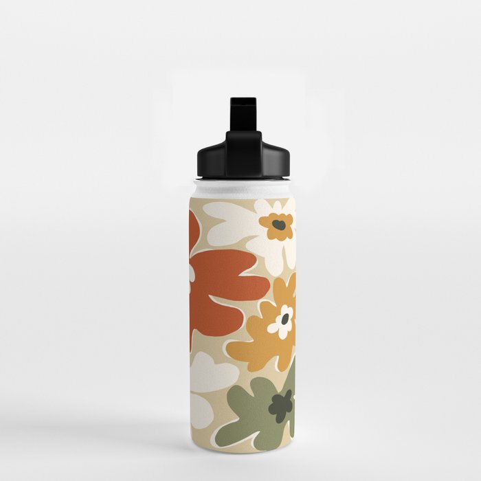 VINTAGE floral house  Water Bottle Gallery Image 2