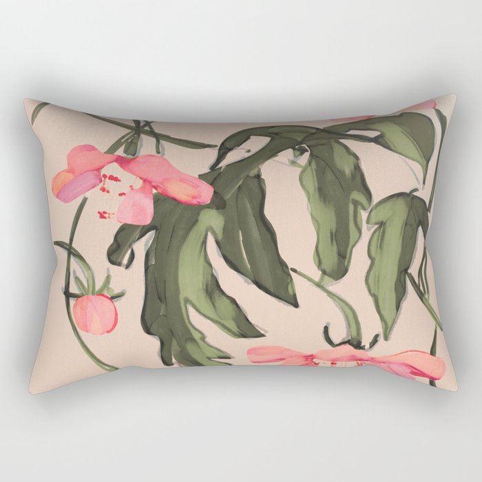 Garden Flowers 2 Rectangular Pillow Gallery Image 2