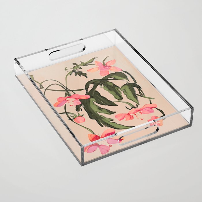 Garden Flowers 2 Acrylic Tray Gallery Image 1