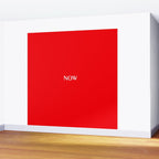 NOW BRIGHT RED SOLID COLOR Wall Mural Gallery Image 2