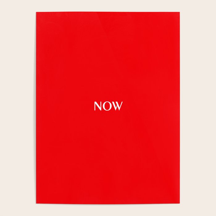 NOW BRIGHT RED SOLID COLOR Poster Gallery Image 4