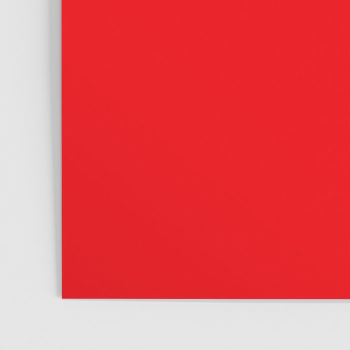 NOW BRIGHT RED SOLID COLOR Poster Gallery Image 3
