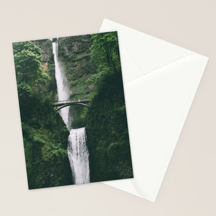 Multnomah Falls III Stationery Card Gallery Image 2
