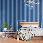 Gradient Arch VIII Bright Blue Mid Century Modern Rainbow Wallpaper Gallery Image 3