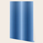 Gradient Arch VIII Bright Blue Mid Century Modern Rainbow Wallpaper Gallery Image 2